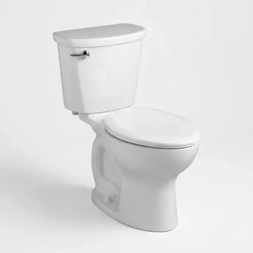 [215CA104.020] American Standard 215CA.104 Cadet Pro Elongated Two-Piece Toilet with Everclean Surface and PowerWash Rim White Toilets and Bidets Toilets Two-Piece