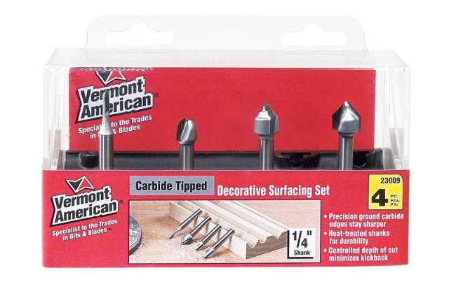 Vermont American 1/4 in. D X Multi Size in. X 4 in. L Classical Router ...