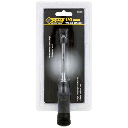 [2260511] Steel Grip 1/4 in. W X 4 in. L Wood Chisel 1 Pk