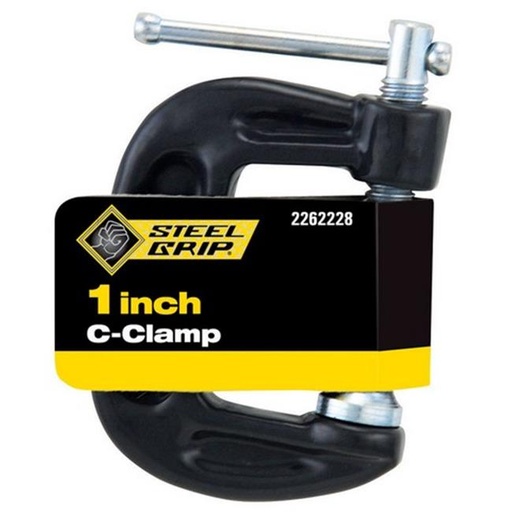 [2262228] Steel Grip 1 in. Adjustable C-Clamp 1 Pc