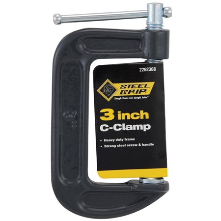[2262368] Steel Grip 3 in. Adjustable C-Clamp 1 Pc