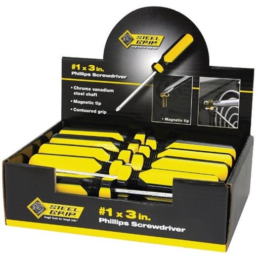 [2265346] Steel Grip 3 in. L Phillips Screwdriver 1 Pc.