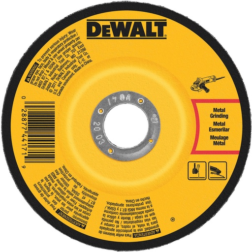 [2363570] DeWalt 4-1/2 in. D X 5/8 in. Metal Grinding Wheel