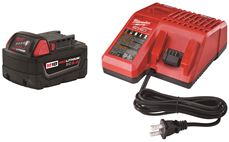 [2809424] Milwaukee M18 RedLithium XC5.0 5 Ah Lithium-Ion Starter Kit 2 Pc