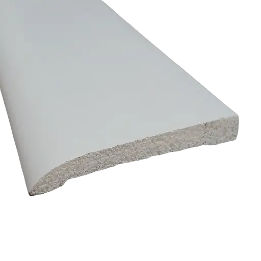 [294001021] 713 Ranch Base Moulding, 8 Ft L, 3316 in W, 716 in Thick, Polystyrene, Crystal White