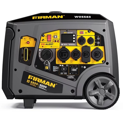 [300297] Firman Gas Inverter Portable Generator 6850/5500W Remote Start CO Alert 49 ST CAN (W05583)