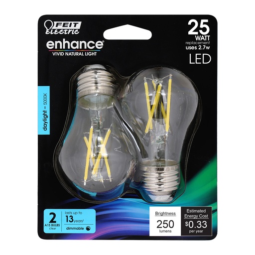 [3008690] LED FLT DM A15 DL25W 2PK