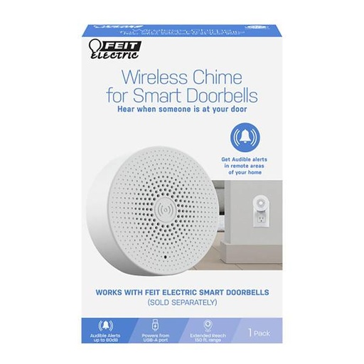 [3010276] DOOR CHIME BELL WRLS WHT