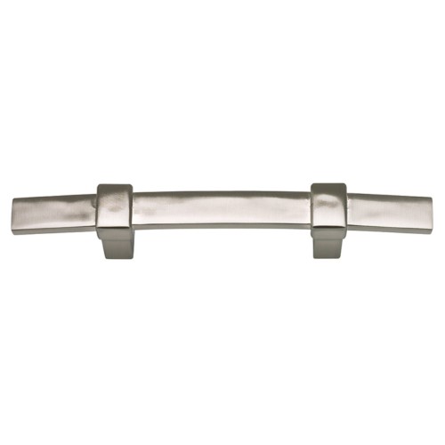 [303BRN] Atlas Homewares 303 Buckle up 5 Inch Center to Center Bar Cabinet Pull Brushed Nickel Cabinet Hardware Pulls Bar