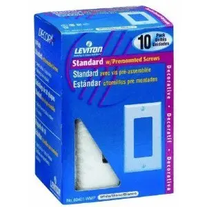 [3072659] Leviton Decora White 1 Gang Thermoset Plastic Decorator Wall Plate 10 Pk