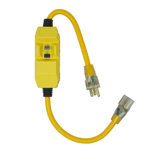 [3164241] Yellow Jacket Outdoor 2 Ft. L Yellow Extension Cord 12/3 SJTW