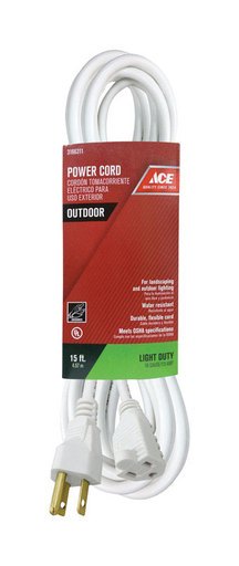[3166311] CORD 15' 16/3 WHITE EXT