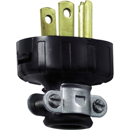 [3201159] Vinyl Plug with Clamps, Black