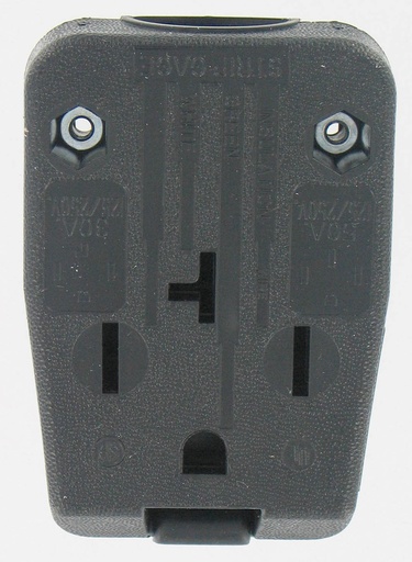 [3201381] Leviton R50-00275-00T 30/50 Amp Commercial Grade Straight Blade Angle Plug