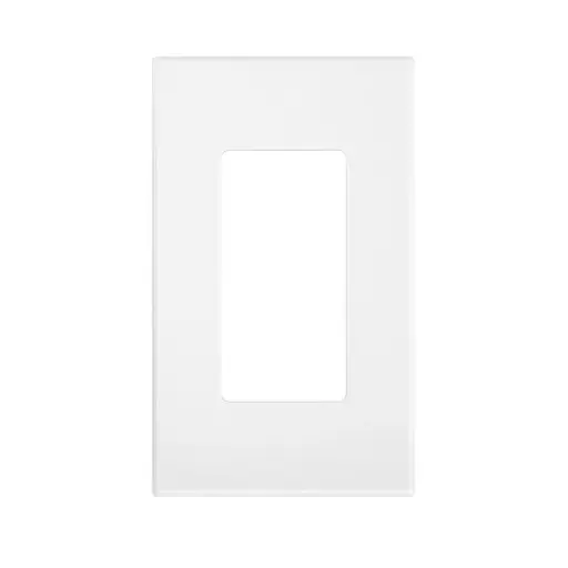 [3202462] Leviton LV80301x-LV80301W Decora Plus Screwless Snap-on Wallplate- 1 Gang- White