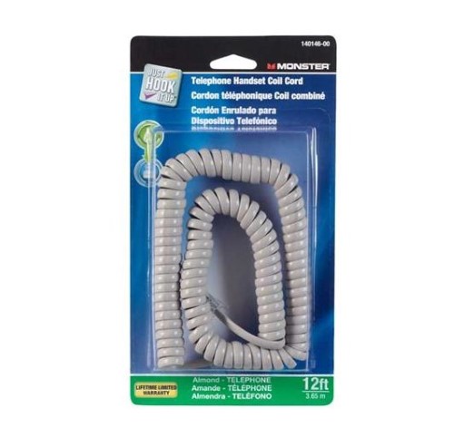 [32076] CORD HANDSET 12' ALMOND