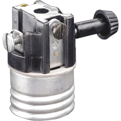 [3273307] Leviton Aluminum Incandescent Medium Base Turn Knob Socket 1 Pk