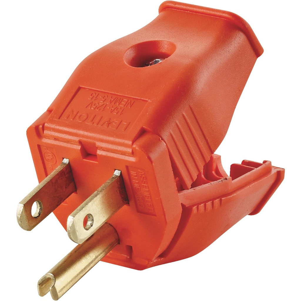 Leviton Commercial and Residential Thermoplastic Ground/Straight Blade ...