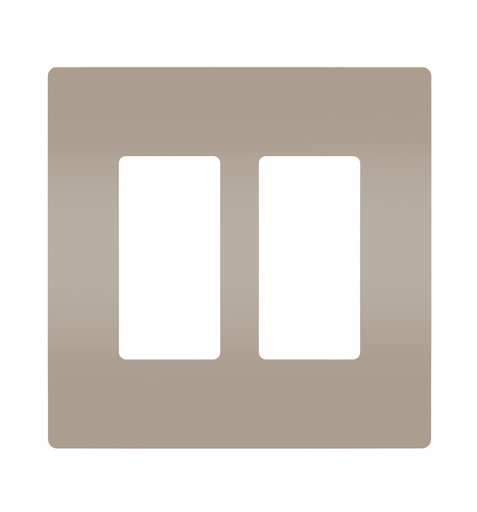 [3414083] WALLPLATE2G SCRWLESS NKL