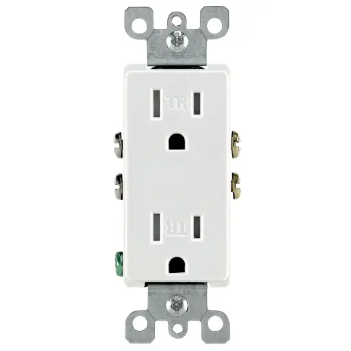 [3462009] OUTLET TP 3W WHT 2P 15A