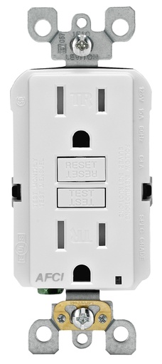 [3467941] Arc Fault Receptacle, White