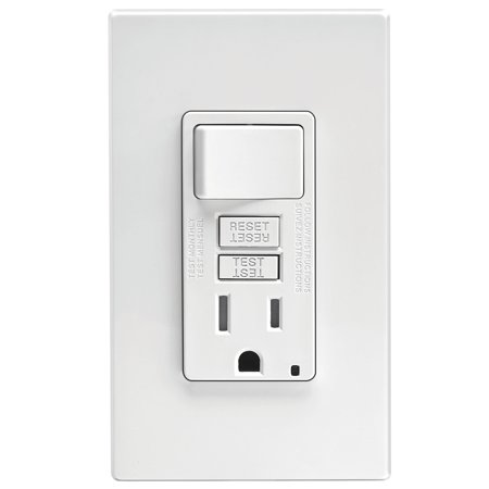 [3534088] Leviton SmartlockPro 15 Amps 125 V White GFCI Outlet 5-15R 1 Pk