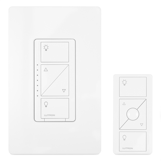[3537735] Lutron Caseta White 150 W Wireless Smart-Enabled Dimmer Switch W/Remote Control 1 Pk