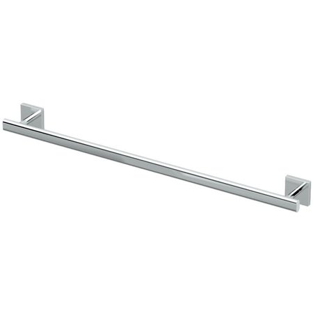 [366001832] Gatco 4050 Elevate 24" Towel Bar Chrome Bathroom Hardware and Accessories Bathroom Hardware Towel Bars