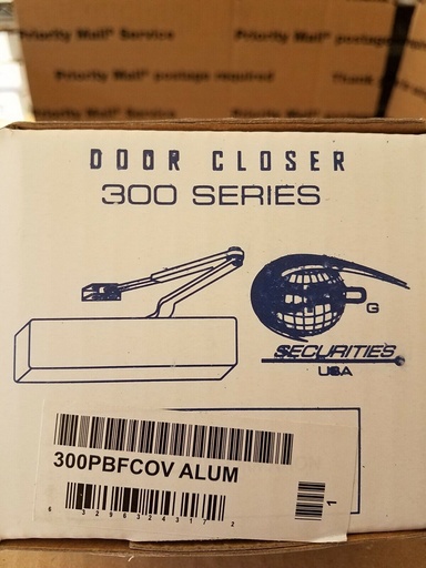 [380009867] CRP Securities Door Closer 300 Series Size 1 - 4  300PB COV Alum.