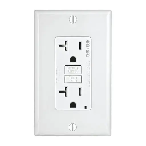 [3809514] AFCI/GFCI OUTLET20A WHT