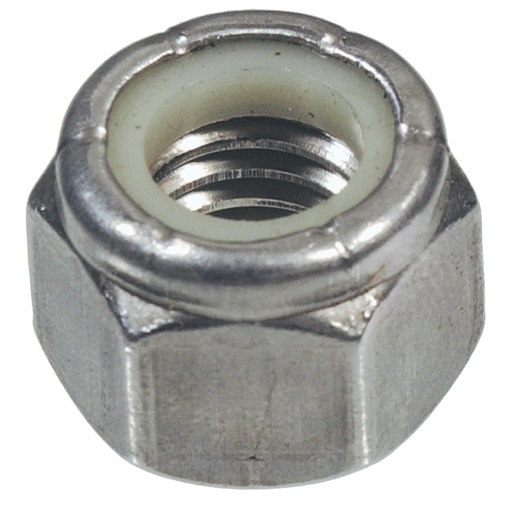 [399006228] Hillman 3/8 in. Stainless Steel SAE Nylon Lock Nut 50 Pk