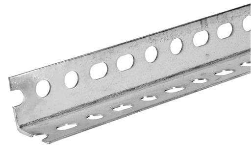 [400004269] Hillman NonWeldable Bar Stock Slotted Angle 6 Ft Galvanized Steel