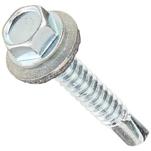 [400004590] HILLMAN 1/4 in. Ga. X 1-1/2 in. L Hex Hex Washer Head Self-Drilling Screws 100 Pk