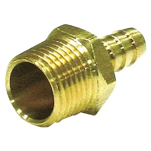 [4017122] Brass 5/16 in. D X 1/4 in. D Adapter 1 Pack