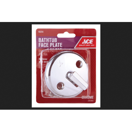 [40254A] BATH DRAIN FACEPLT CHRM
