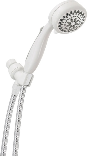 [4137014] Delta White Stainless Steel 7 Settings Showerhead 1.75 Gpm