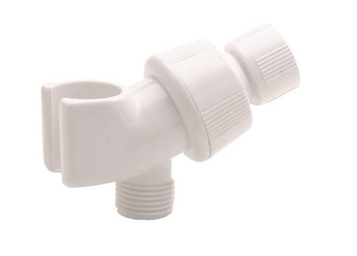 [4364766] Ace White Plastic Shower Arm Mount