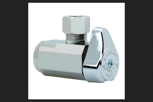 [440011286] 1/2 in. FIP Inlet X 1/4 in. Comp Outlet 1/4-Turn Angle Valve