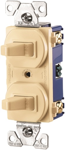 [450009631] SWITCH 3 WAY S/P 15A 120V IV