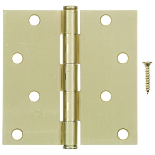 [5020036] Ace 4 in. L Satin Brass Residential Door Hinge 1 Pk