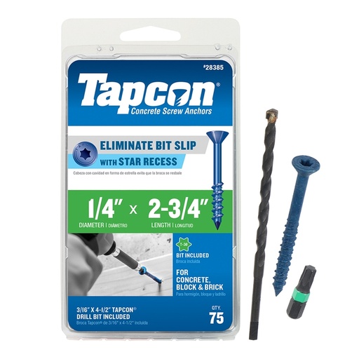 [5033655] CN SCRW 1/4X2-3/4" 75PK