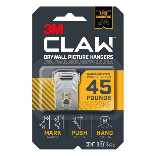[5035829] CLAW PIC HANGER 45LB 3PK