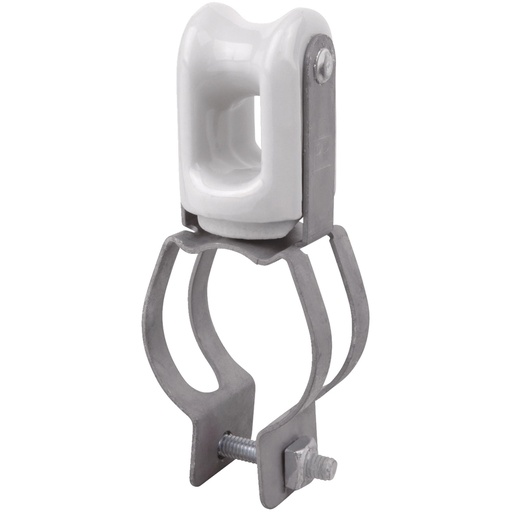 [519095] Carlon 1-1/4 in. to 1-1/2 in. Pipe Mount Porcelain & Steel Wire Holder W31 - All