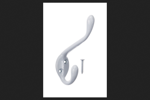 [5293170] COAT/HAT HOOK WHT