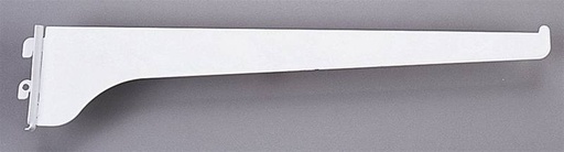 [54041] Knape & Vogt White Steel Regular Duty Bracket 16 Ga. 8 in. L 160 Lb.