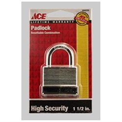 [54535] Ace 1-5/16 in. H X 1-9/16 in. W X 7/8 in. L Steel Double Locking Padlock