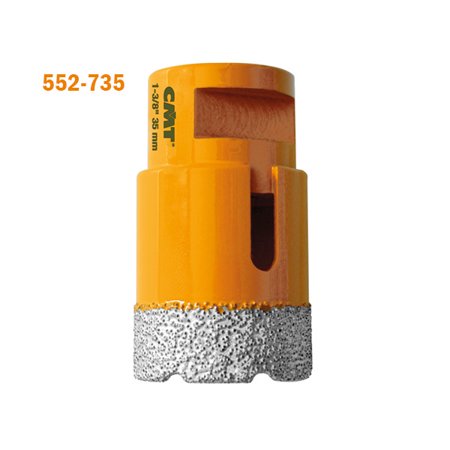 [552735] CMT ORANGE TOOLS 552-735 DIAMOND HOLE SAW S=5/8-11UNC D=1-3/8x5/8x2-3/8inch RH