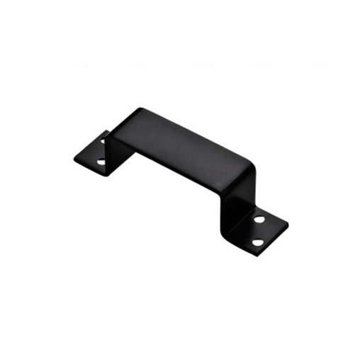 [5739685] National Hardware 1.5 in. L Gloss Black Hot Rolled Steel Closed Bar Holder 1 Pk