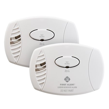 [5976964] First Alert 2pk CO400CN2 Battery Powered Carbon Monoxide Detector: Best CO Detector, 9-Volt Alkaline Battery Included