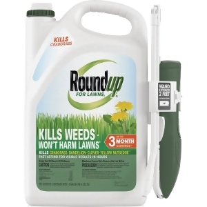 [7008393] Roundup for Lawns Northern Ready to Use Extended Wand Herbicide - 1gal : Weed & Root Eliminator, 3-Month Control, Rainproof